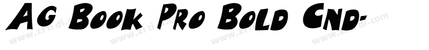 AG Book Pro Bold Cnd字体转换